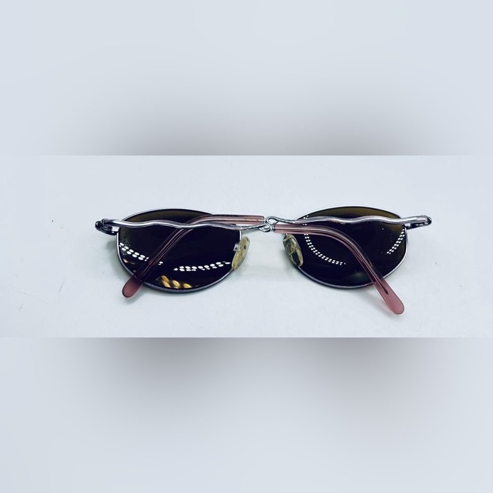 Sophia Loren 073 Pink Silver Oval Sunglasses Frames Only - Picture 4 of 8